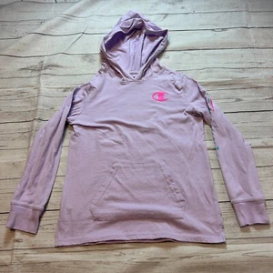 Champion Authentic Athleticwear Purple Hoodie Sweatshirt Girls Size Large - Picture 1 of 9