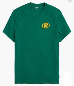 J.CREW '83 Graphic Tee T-Shirt XXL Grün Fußball 100% Baumwolle Vintage Look Neu - Bild 1 von 7