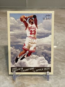 MICHAEL JORDAN Bulls 2009 Upper Deck Goodwin Champions #114 Iconic Dunk Card