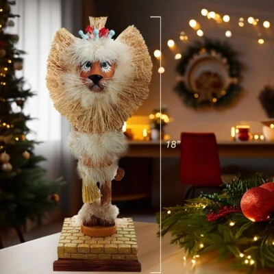 Kurt Adler Hollywood Nutcracker: Wizard of Oz, Cowardly Lion, HA0719 - Image 1 of 4