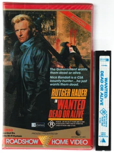 NEAR MINT RARE BETA Video Tape WANTED DEAD OR ALIVE Clamshell Betamax Roadshow - Foto 1 di 3