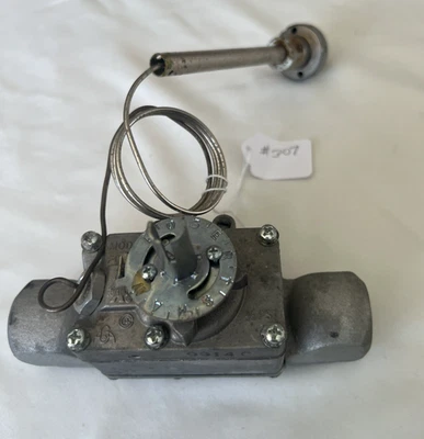 Vintage Robertshaw Model FDTS Gas Thermostat 100-450 F  30" cap Flat Disc Bulb - Image 1 of 4