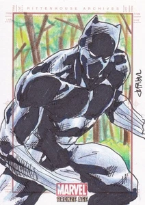 2013 Marvel Bronze Age Sketch Card Black Panther Fabul - Bild 1 von 1