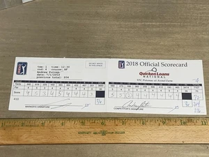 2018 Quicken Loans Actual Scorecard  Andrew Putnam; Stephan Jaeger  Marker - Picture 1 of 4