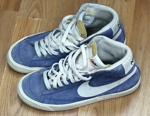 NIKE BLAZER '77 SCAMOSCIATO MID RACER BLU SNEAKERS UOMO TAGLIA-US-9 - Foto 1 di 7