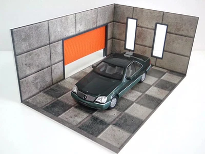 Maqueta coches exhibición escala 1:18 diorama modelo kit garaje coche grande 1/18 miniatura Foto 1 de 4
