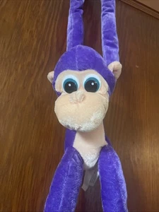 Peluche scimmia da appendere viola 24" Lovey braccia lunghe Nanco 2003 vintage - Foto 1 di 6