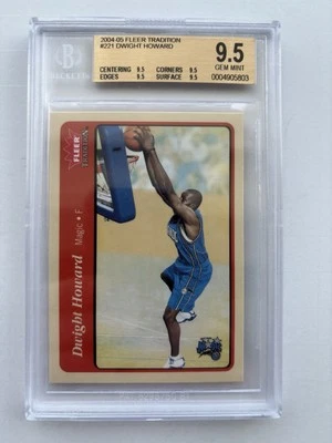 2004 Dwight Howard RC HOF Fleer Tradition GEM MINT BGS - Image 1 of 2