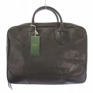 Paul Smith Maletín Bolso de Negocios Bolso de Mano Cuero Cuero de Vaca Negro - Imagen 1 de 8