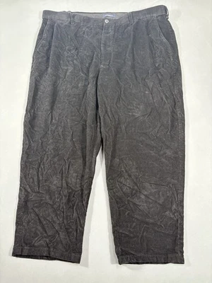 Pantalones Croft & Barrow para hombre 42x30 negros frente plano tiro alto (medida 42Wx27L) Foto 1 de 4