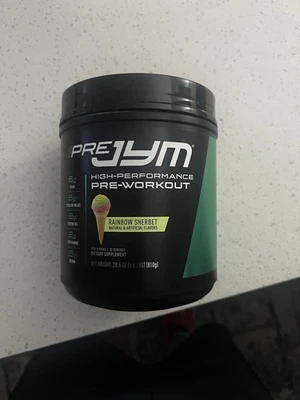 Pre Jym Alto Rendimiento Pre Entrenamiento Arco Iris Sherbet, Negro, 30 Porciones (Usado) Foto 1 de 4