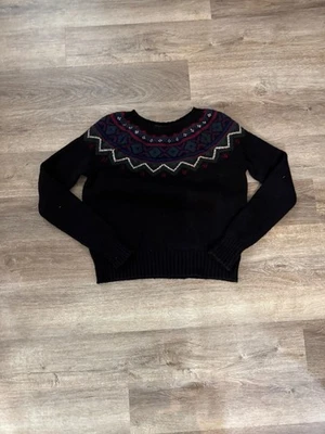 Suéter de Lana Lauren Ralph Lauren Etiqueta Negra Fair Isle Para Mujer Talla M Invierno Foto 1 de 4