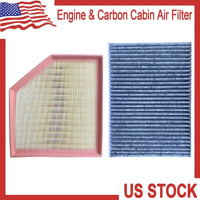 Engine & Carbon Cabin Air Filter Combo Set Fit For Volvo S60 S80 XC60 XC70 - Изображение 1 из 4