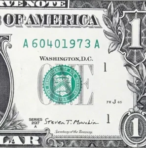 June 4, 1973 : A 60401973 A BIRTHDAY Note $1 One Dollar Bill *UNC* 🎂🎁 - Picture 1 of 3