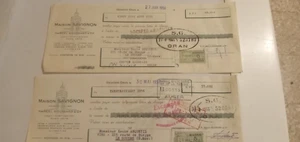 02 SCHECKS BANK VON ALGERIEN UND TUNESIEN-HAUS SAVIGNON.ORAN-MOSTAGANEM.1956 - Bild 1 von 1