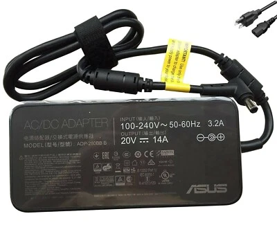 Cargador de CA de 280 W 20 V 14 A apto para ASUS ROG G703GX-EV017FR, G703GS-WS71, G703GI Foto 1 de 4