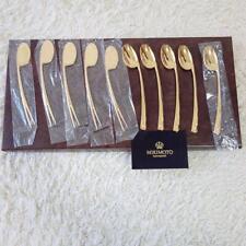 Mikimoto beautiful cutlery set of 2 types, 10 pieces with gold pearls