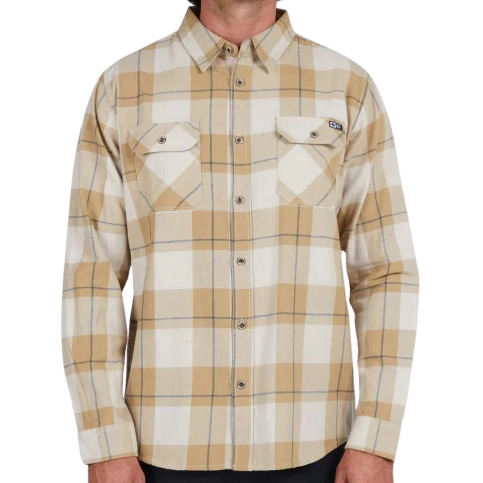 Size Medium Salty Crew First Light Flannel - Peyote White - Image 1 of 1