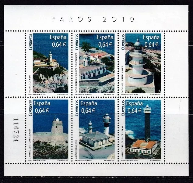 ESPAÑA (2010) SPAIN NUEVO MNH SPANIEN EDIFIL 4594 FAROS - Imagen 1 de 1