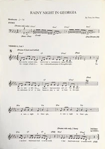 Classics: Rainy Night in Georgia (Music Arrangements by Tony Joe White) - Picture 1 of 2