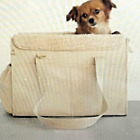 Dog Cat Carrier Travel Bag Beis Pet Tote Sherpa Liner Handles Shoulder Crossbody