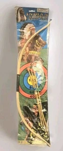 Vintage NOS Toy Plastic Indian Archery Target Game Play Set 1980s - Picture 1 of 5