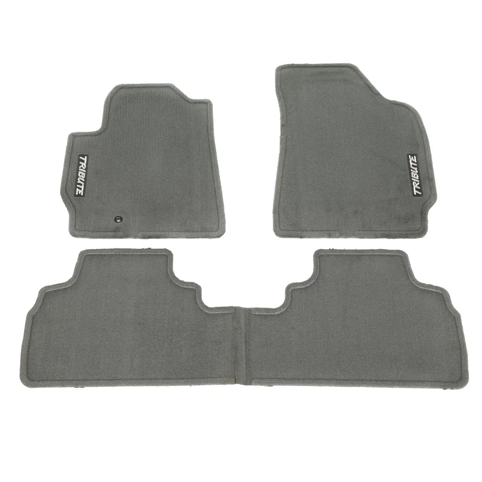 Juego de alfombrillas alfombrillas Mazda Tribute 2001-2004 delanteras y traseras grises originales OEM Foto 1 de 3