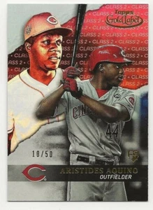 2020 Topps Gold Label ARISTIDES AQUINO Class 2 Red 10/50 Reds Rookie RC #31 - Bild 1 von 1