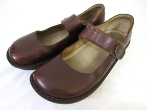 Alegria Women’s Brown Mary Janes PAL 656 Size 39/US 8.5 - Picture 1 of 9