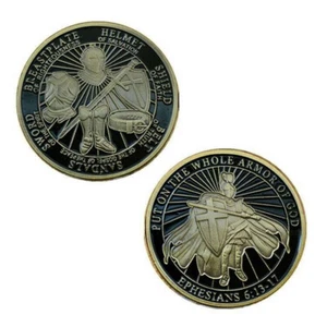 20PCS Put On The Whole Armor of God Christian Ephesians Challenge Coin - Picture 1 of 4