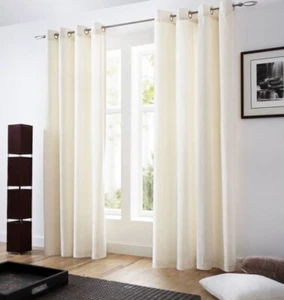 NEW 1 PC SOLID LINED 60''X84'' RING TOP OFF WHITE VELVET WINDOW CURTAIN DRAPE - Picture 1 of 4