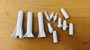 Marx Reissue Cape Canaveral Play Set 4 Stage Rockets - Picture 1 of 1