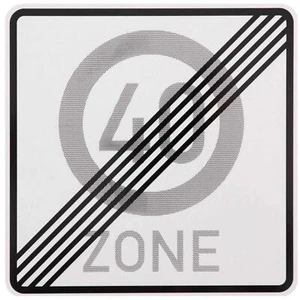 Verkehrsschild Ende Zone 40 Geburtstags-Schild Verkehrszeichen zum 50 Geburtstag - Bild 1 von 3