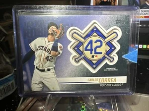 Carlos Correa 2018 Topps Update Jackie Robinson Commemorative Patch Astros - Picture 1 of 4