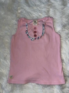 Wildflowers Girls Sz. 6 Pink Design Ribbed Tank Top. Cute, Grt. Quality - Picture 1 of 5