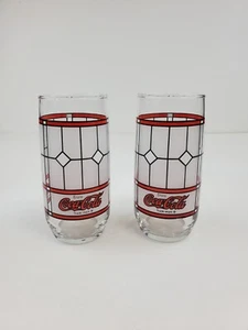 2er Set Vintage Coca Cola Gläser rot/schwarz - Bild 1 von 4