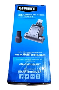 Hart Air Powered Pet Vacuum Nozzle with Adapter (1 7/8" to 1 1/4") New In Box - Picture 1 of 15