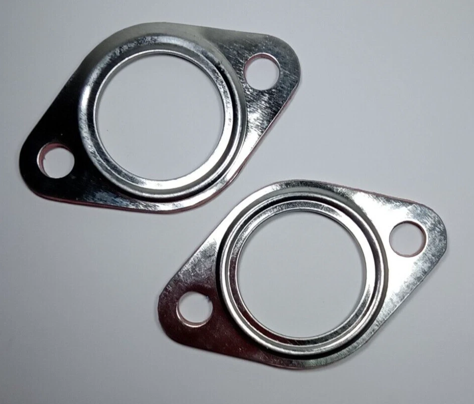 JUEGO DE 2 JUNTAS DE BRIDA DE ESCAPE VOLKSWAGEN T1 BUG & SUPER BEETLE 1946-1979 Foto 1 de 2