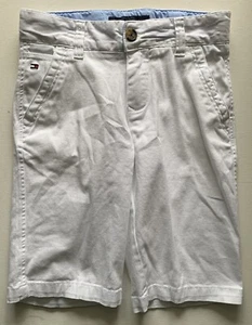 NWOT Calvin Klein Boys White Walking Casual Chino 9” Inseam Shorts Size 10 - Picture 1 of 3