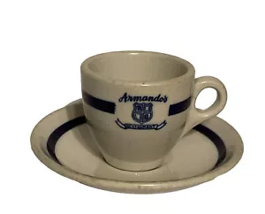 Tazza e piattino espresso vintage Armondos Restaurant Ware Jackson China Demitasse - Foto 1 di 17