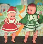 Dolls clothes for an 11"and 13" Baby doll Knitting pattern. (V Doll 112)