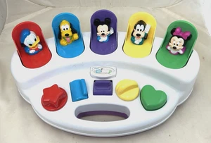 Juguete Pop-Up Bebé Amigos Mickey Mouse De Colección Blanco Raro Minnie Donald - Imagen 1 de 11