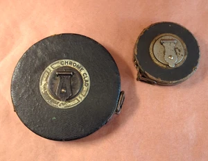 The Lufkin Rule Co. Chrome Clad 25 FT & 100 FT Steel Measuring Tapes - USA - VTG - Picture 1 of 8