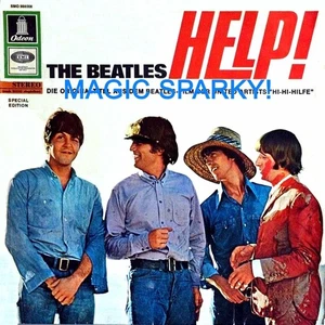 BEATLES LP HELP! Rare Swiss Switzerland cover 1965 No VINYL - Picture 1 of 2