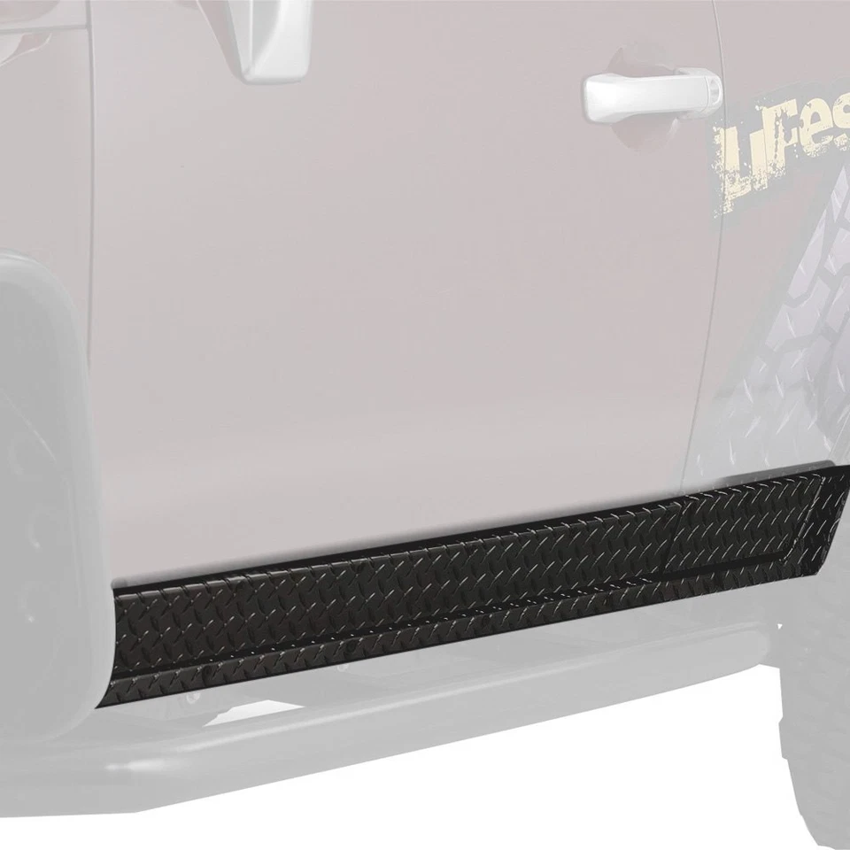 For Toyota Land Cruiser 1968-1984 Warrior 914DPC Black Diamond Plate Side Plates - Image 1 of 1