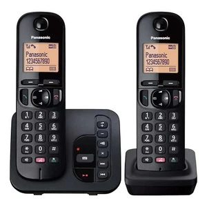 Panasonic KX-TGC262EB Cordless Phone, Twin Handset with Answering Machine - Picture 1 of 2