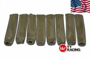 GM LS Engine Titanium High Heat Spark Plug Boot Protectors LS1 LS3 LS6 LS7 8cyl - Picture 1 of 2