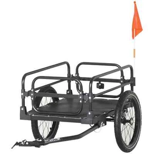 Steel Bike Trailer with Triple Safety, Wagon Bicycle Trailer with Suspension, - Picture 1 of 11