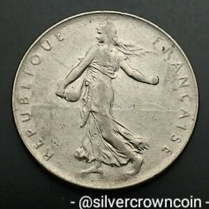 France 1 Franc 1973. KM#925.1. Nickel One Dollar coin. The Seed Sower. Paris mt.