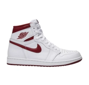 Brand New Nike Air Jordan 1 Retro High OG White Metallic Red Size 9.5 555088-103 - Picture 1 of 5